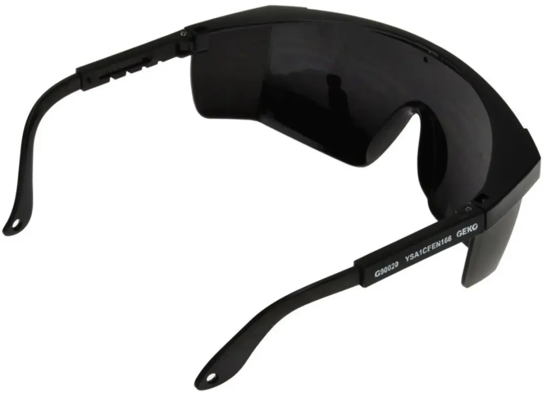 GEKO Veiligheidsbril - Polycarbonaat Lens - Zwart - afbeelding 2 van 3