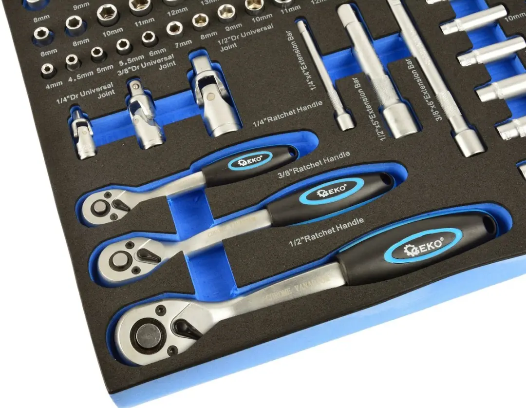 GEKO 80-delige doppenset - 1/4 en 1/2 inch - afbeelding 4 van 6