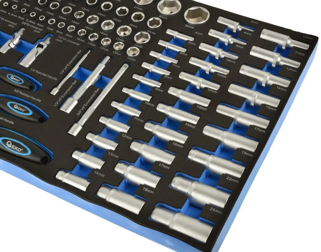 GEKO 80-delige doppenset - 1/4 en 1/2 inch - afbeelding 5 van 6