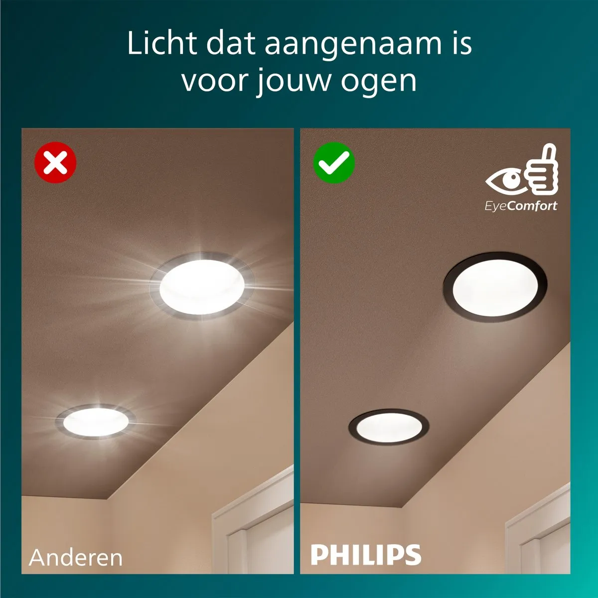 Philips Meson Inbouwspot 165mm - Zwart - afbeelding 4 van 6