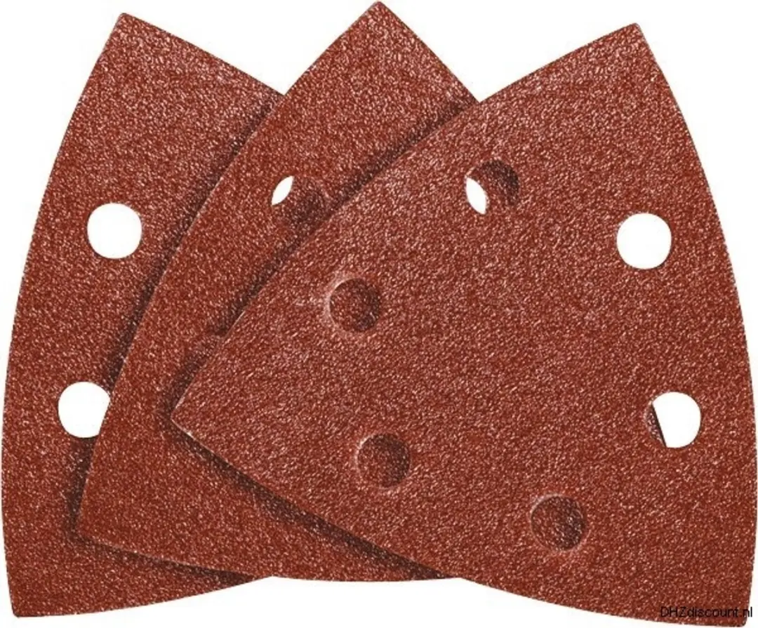 Schuurpapier DELTA K80 96x96x96mm, 5 stuks verpakking, Velcro