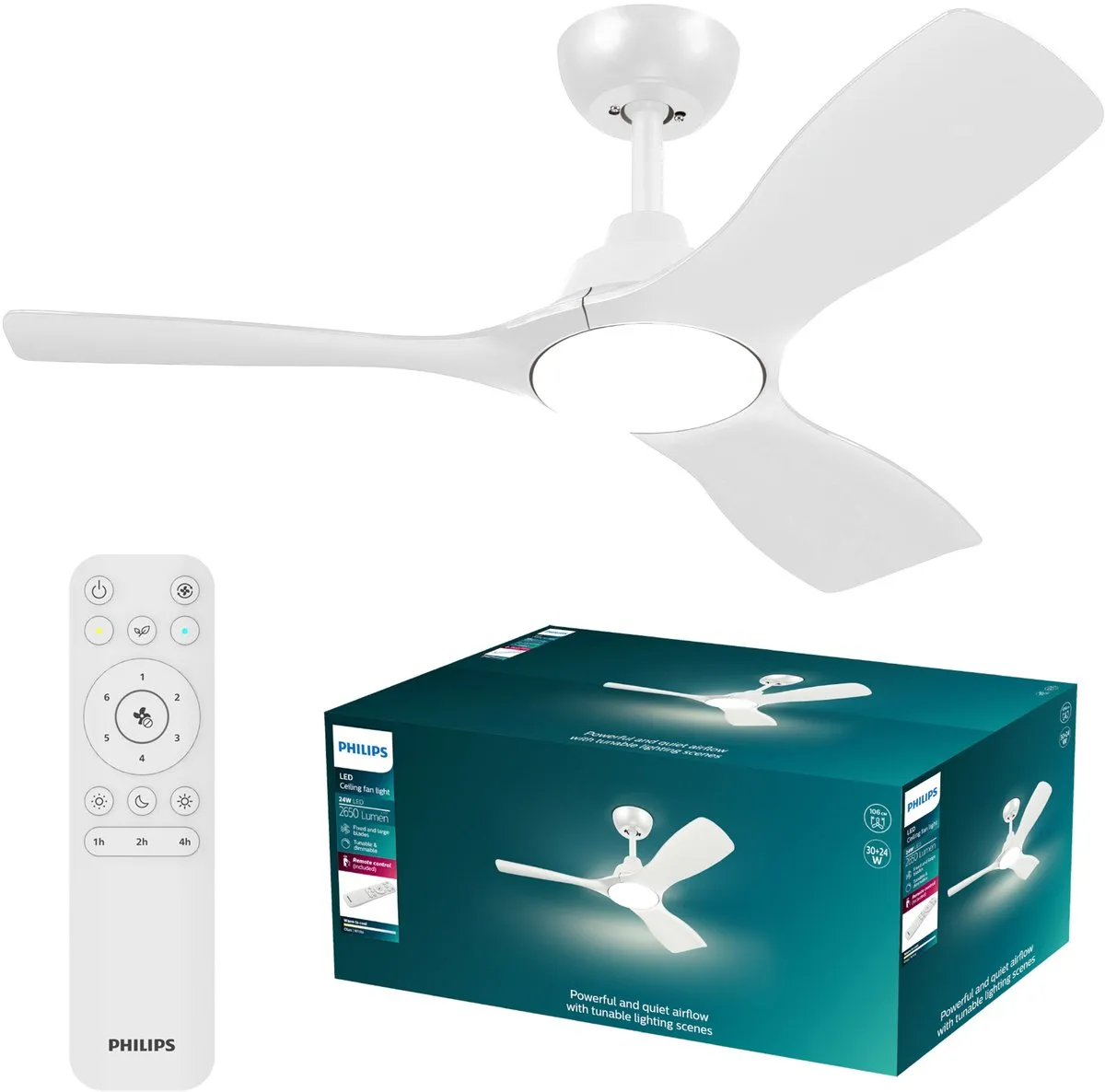Philips Olas LED Plafondventilator 106cm