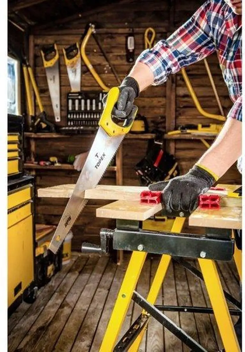 Topex Shark Serie - Handzaag - 500 mm - Ergonomische Handgreep - 7 Tanden per Inch - afbeelding 3 van 4