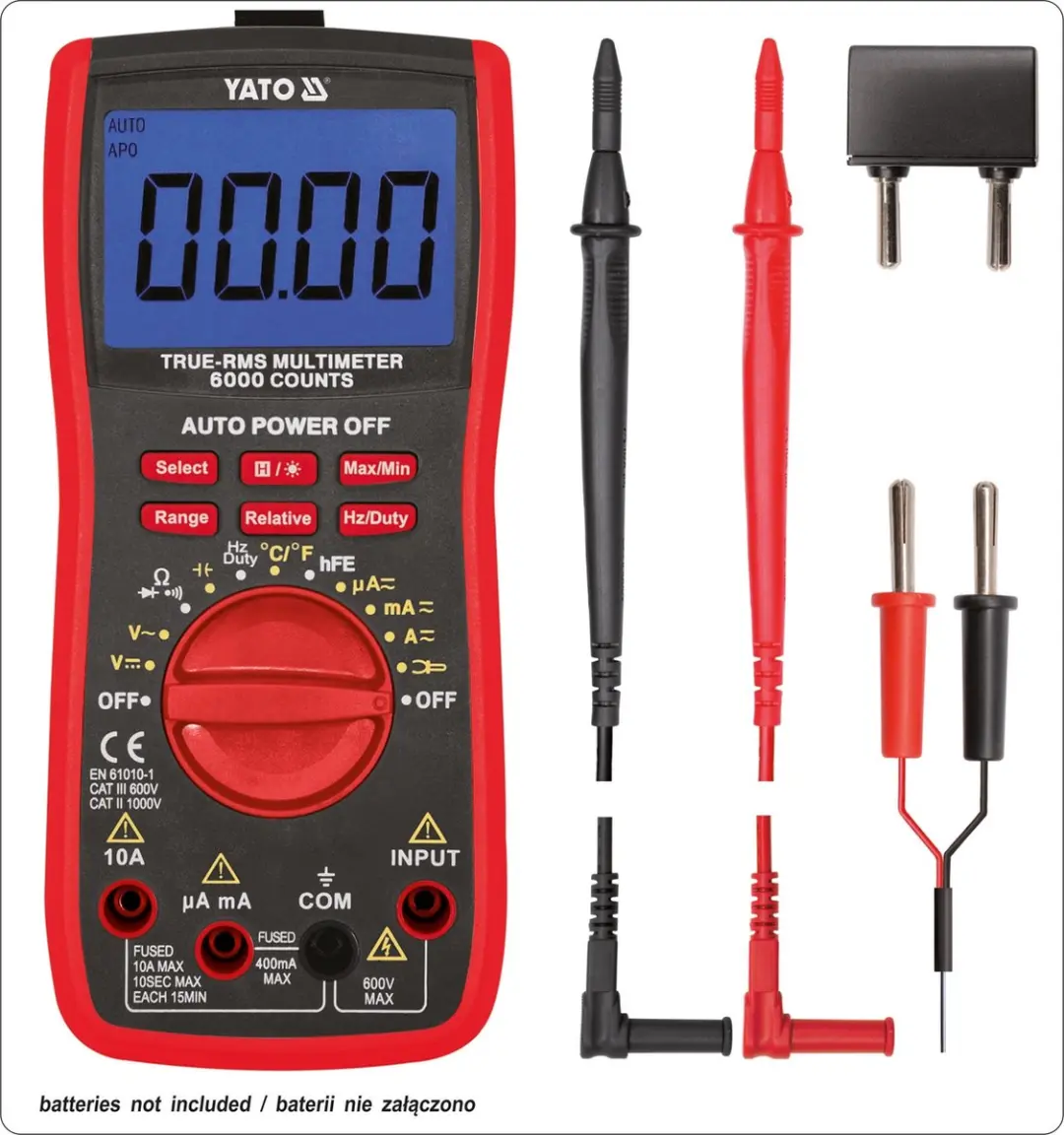 Yato YT-73085 Multimeter - Automatisch Bereik - afbeelding 5 van 5