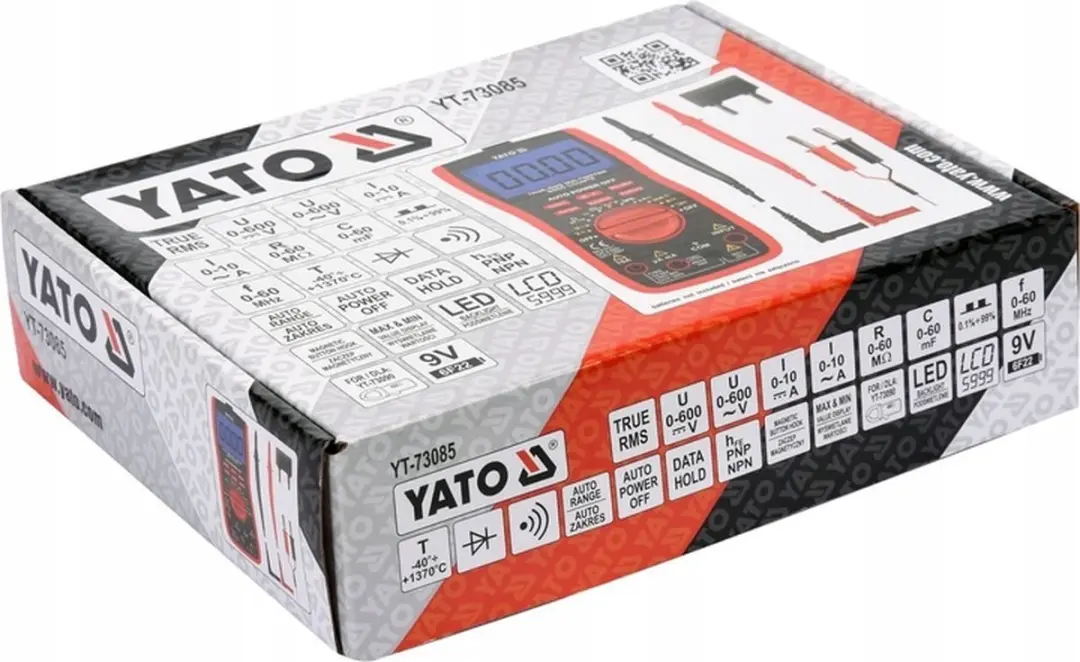 Yato YT-73085 Multimeter - Automatisch Bereik - afbeelding 3 van 5