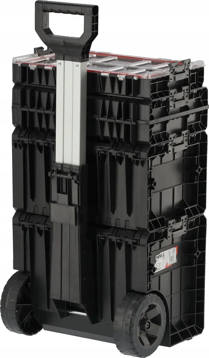 Yato S12 YT-09174 Gereedschapskisten Set 4-delig - Zwart - afbeelding 4 van 5