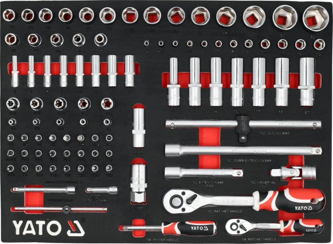 YATO YT-55490 Professionele Gereedschapsmodule 1/2" & 1/4"