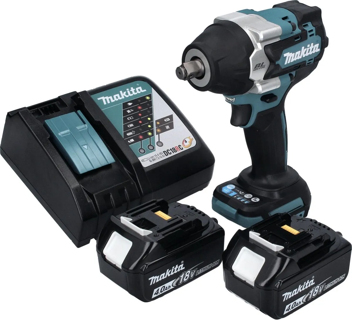 Makita DTW 700 RM Slagmoersleutel 18V 700Nm - 2x 4.0Ah + Lader