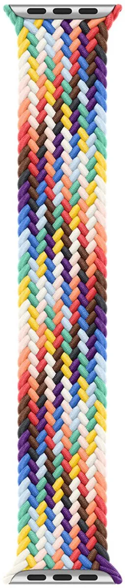 Apple Gevlochten Solobandje Apple Watch - 38/40/41/42mm - Maat 6 - Pride Edition