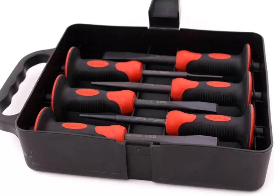 Yato YT-4710 Beitelset 6-delig - Zwart - afbeelding 5 van 6