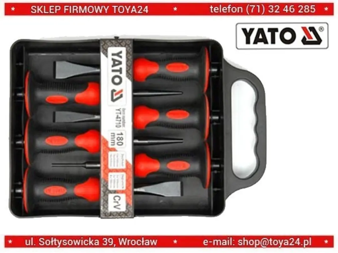 Yato YT-4710 Beitelset 6-delig - Zwart - afbeelding 3 van 6