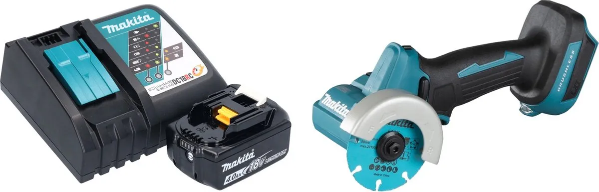 Makita DMC 300 RM1 Accu Haakse Slijper 18V 76mm