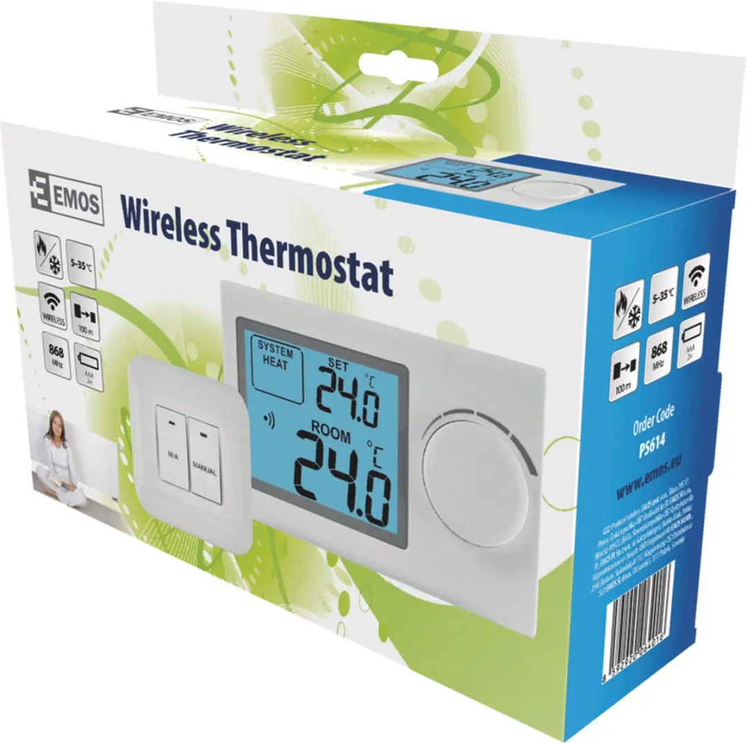 Emos P5614 Draadloze Kamerthermostaat - Wit - afbeelding 6 van 6