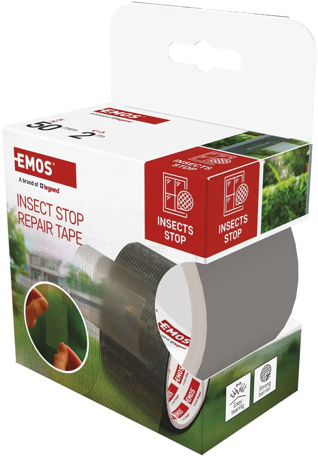 Emos Reparatietape voor Horren 50mm/2m - Transparant - afbeelding 3 van 6