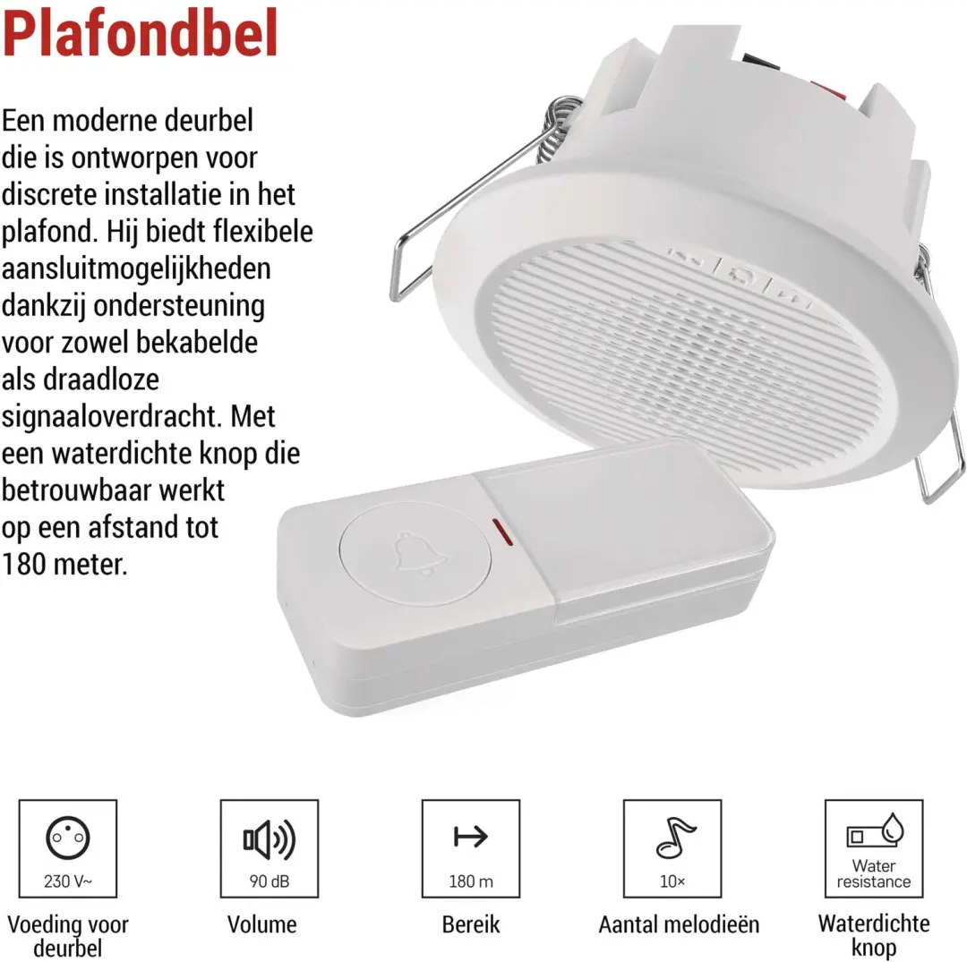 Emos P57103 Deurbel - Inbouwmodel - afbeelding 3 van 6