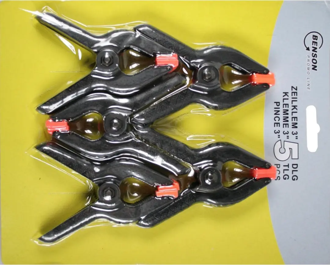 Benson Zeilklem - 5x - Zwart - afbeelding 3 van 6