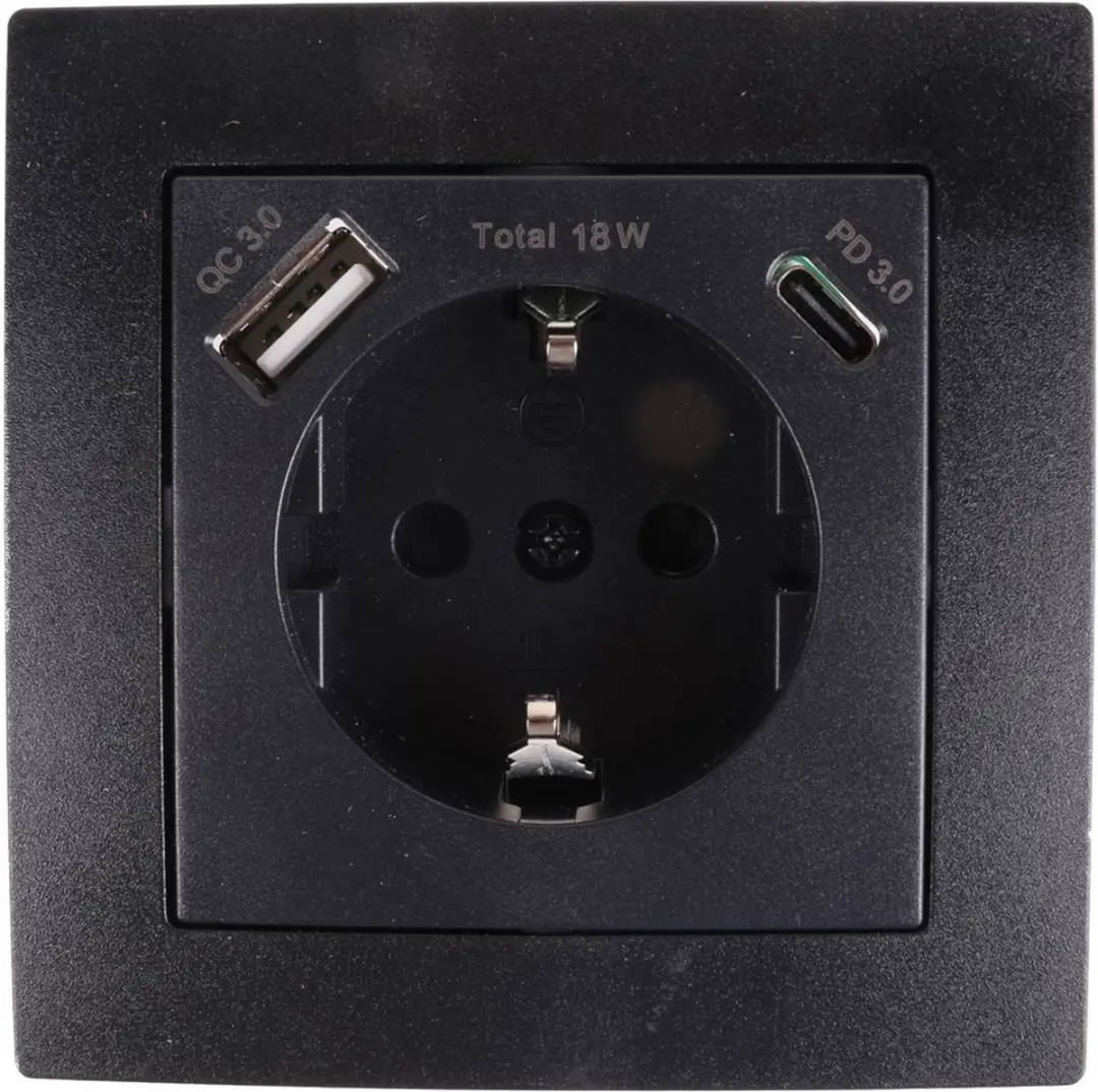 Benson Stopcontact met randaarde en USB A/C