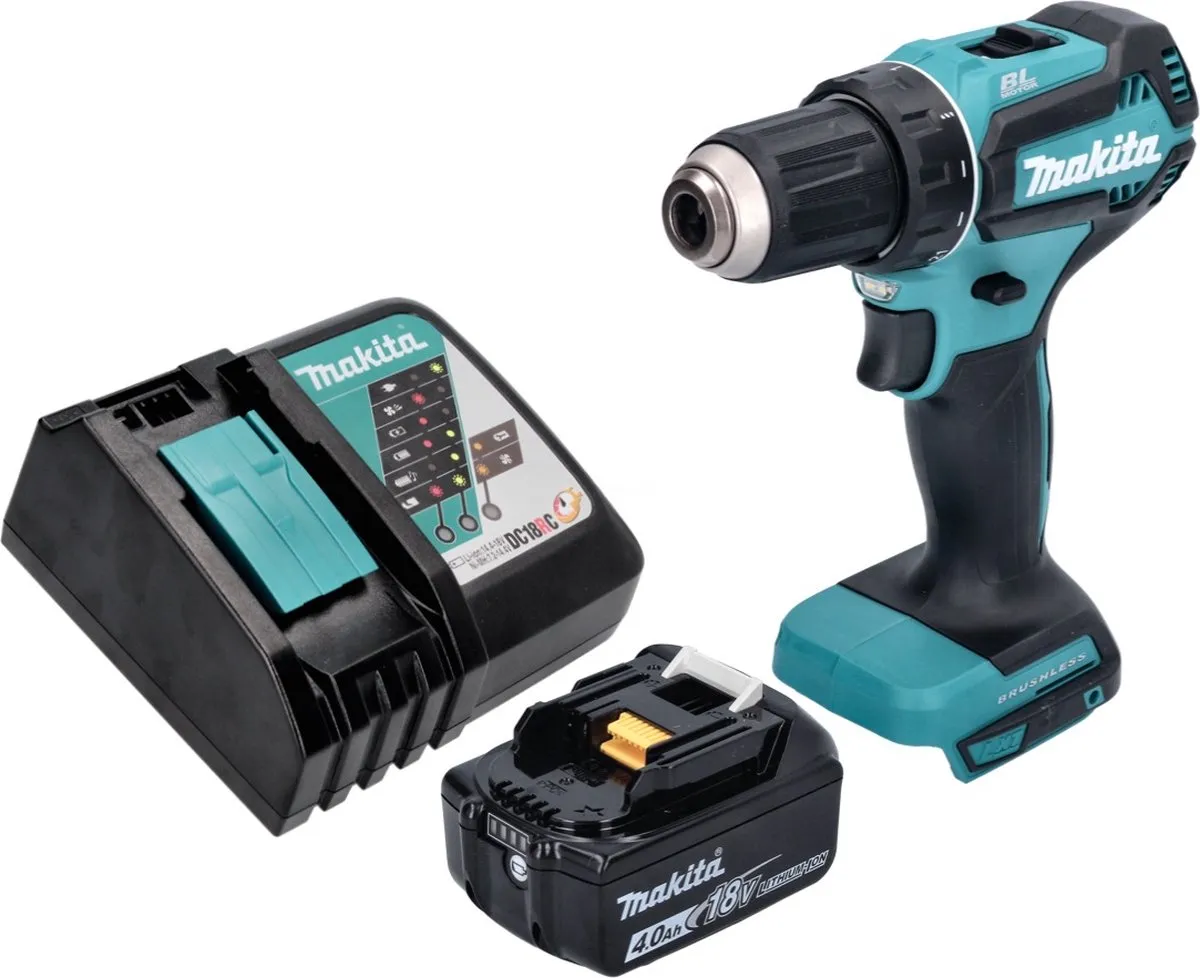 Makita DDF485RM1 Accuboormachine 18V 50Nm - Borstelloos - 1x 4,0Ah