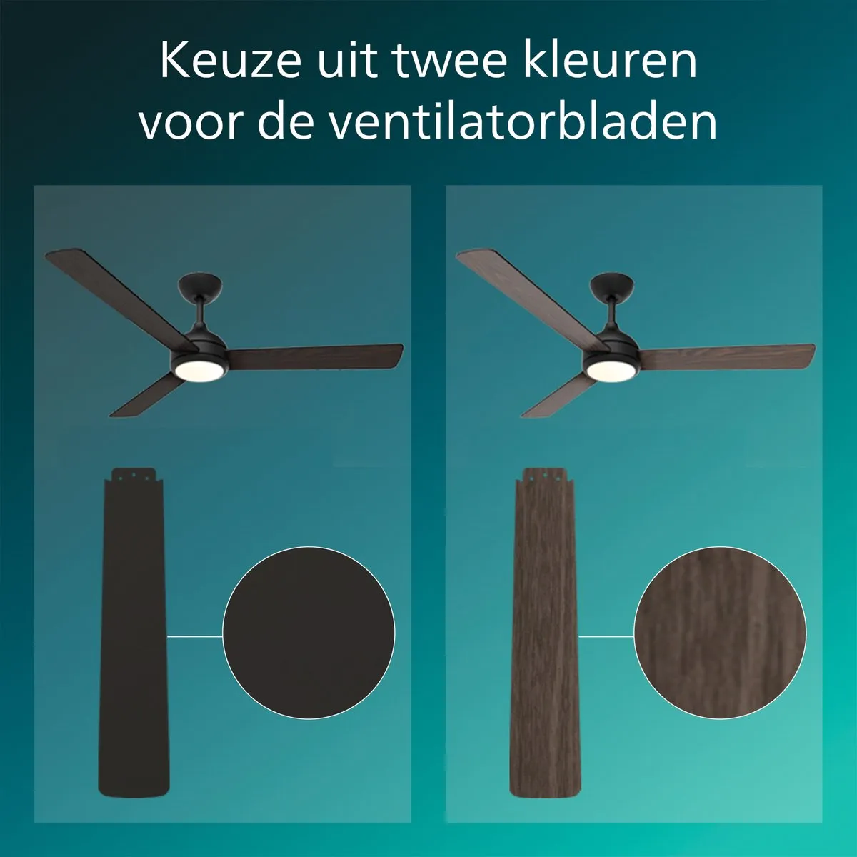Philips Civx Plafondventilator 132cm - 2500 Lumen - Zwart - afbeelding 6 van 6