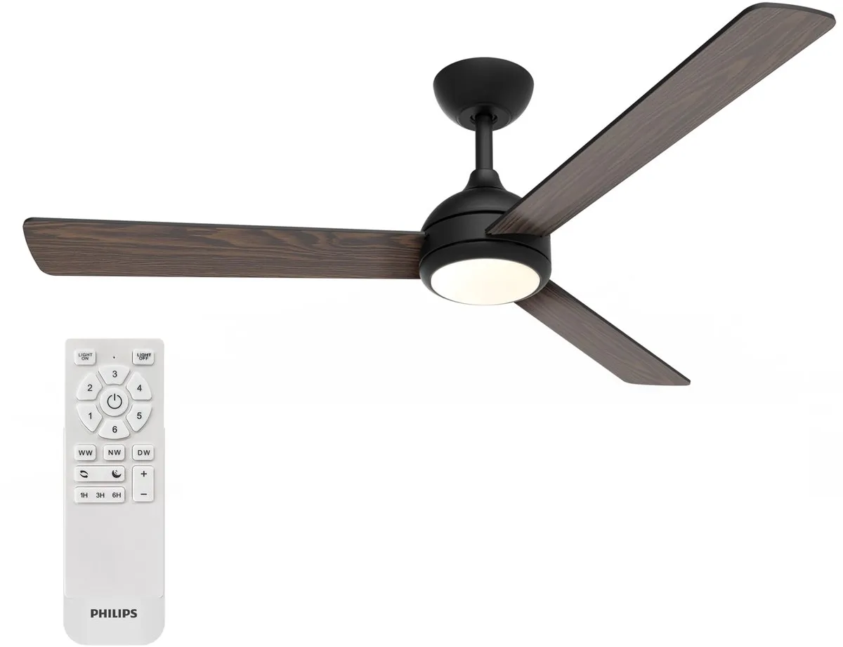 Philips Civx Plafondventilator 132cm - 2500 Lumen - Zwart