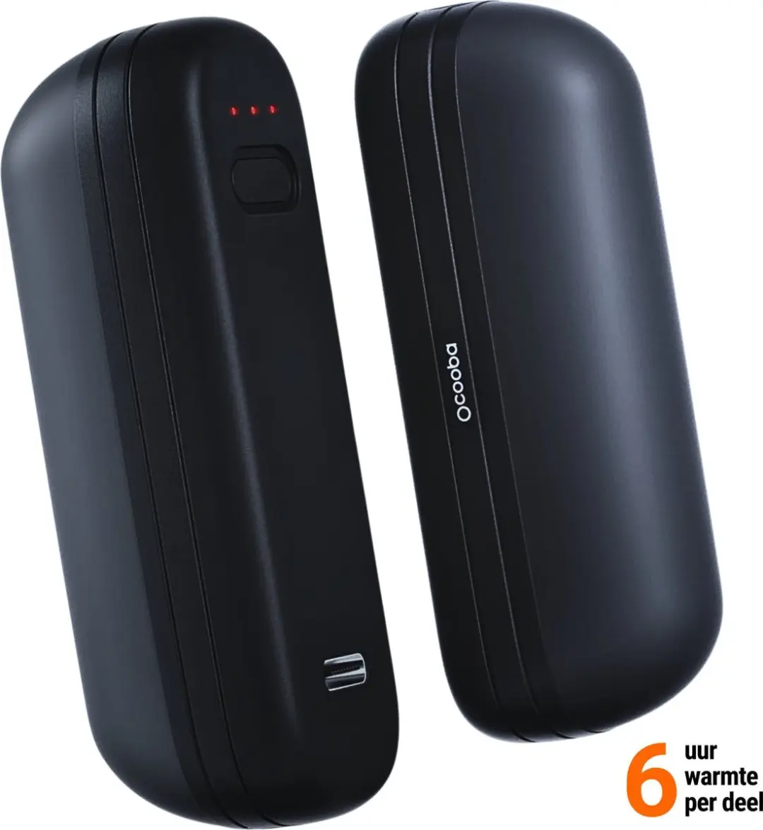 Ocoopa UT2S-MINI-BK Handwarmer - 2 stuks - Zwart - afbeelding 3 van 3