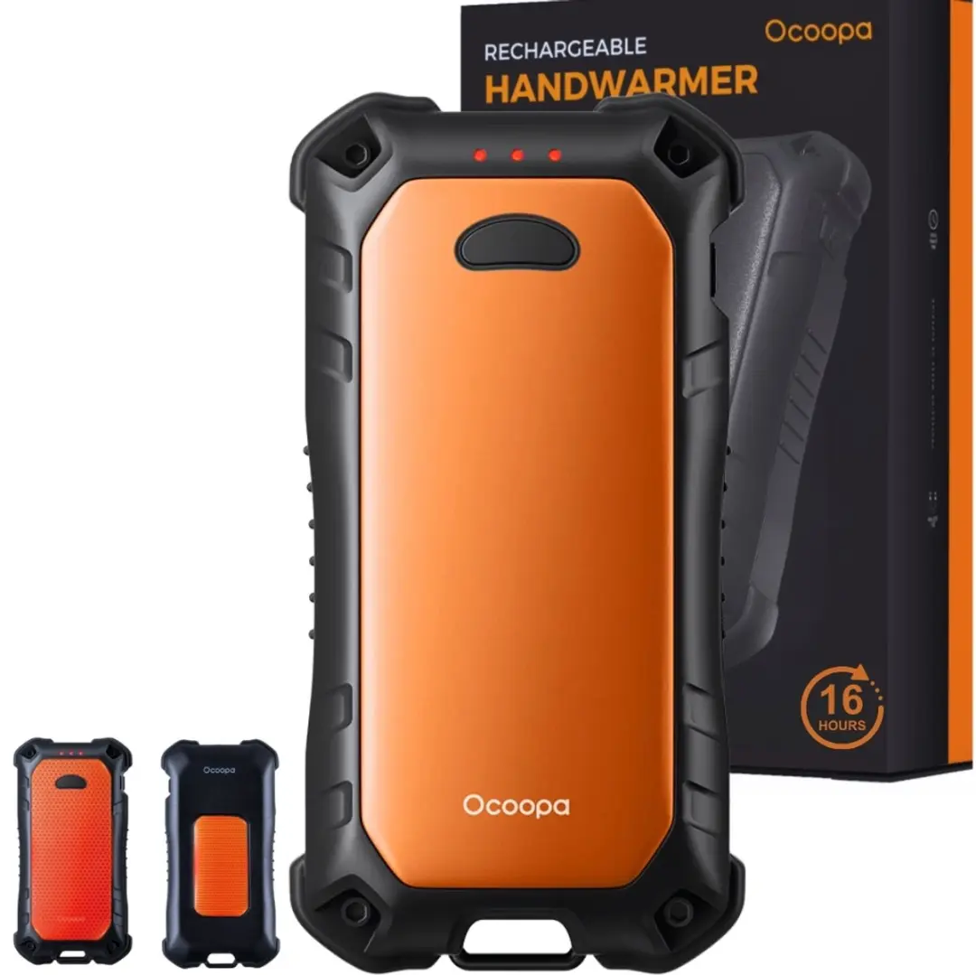 Ocoopa® XTR 3-in-1 Handwarmer Oplaadbaar – Elektrische Handwarmers met Powerbank & Zaklamp – Voor Outdoor & Noodsituaties – 10.000 mAh – IP56 - afbeelding 3 van 6