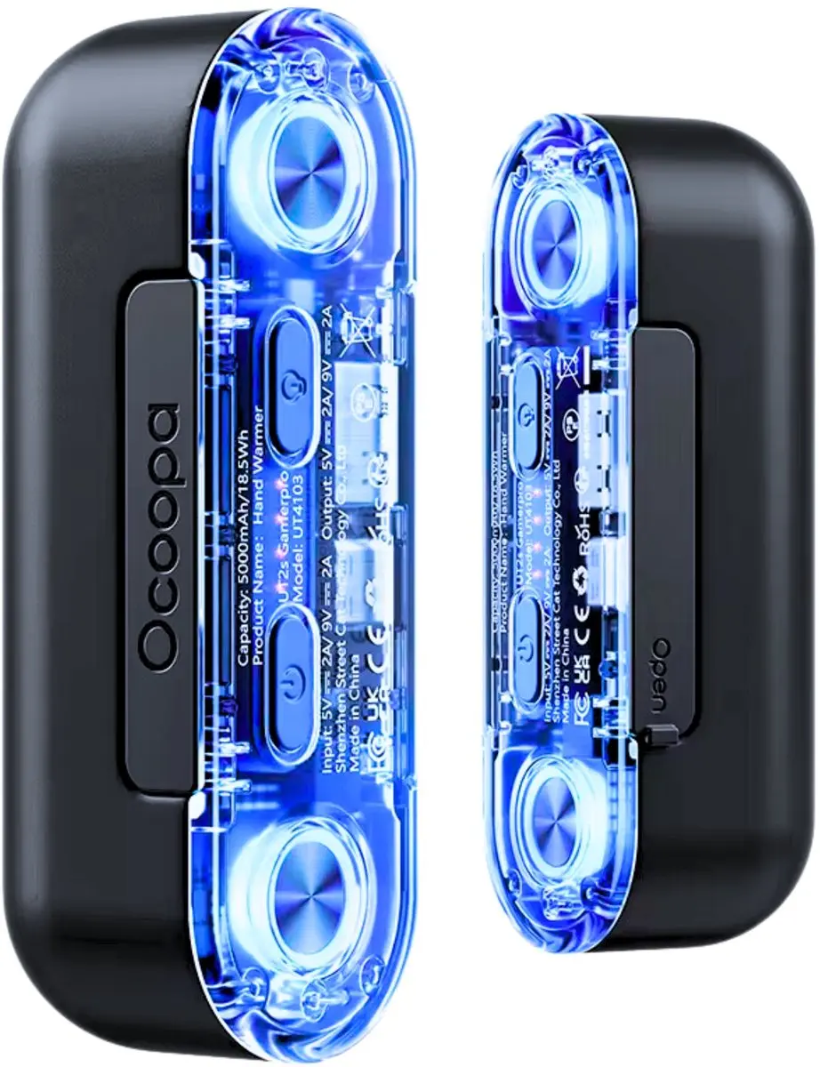 Ocoopa UT2s GamerPro Handwarmer - 18W - Zwart - afbeelding 3 van 6