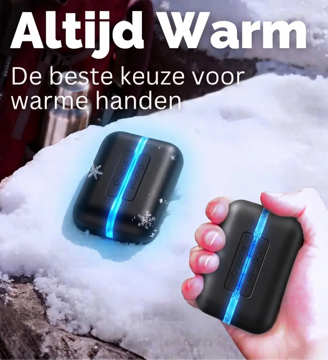 Ocoopa UT2s GamerPro Handwarmer - 18W - Zwart - afbeelding 2 van 6