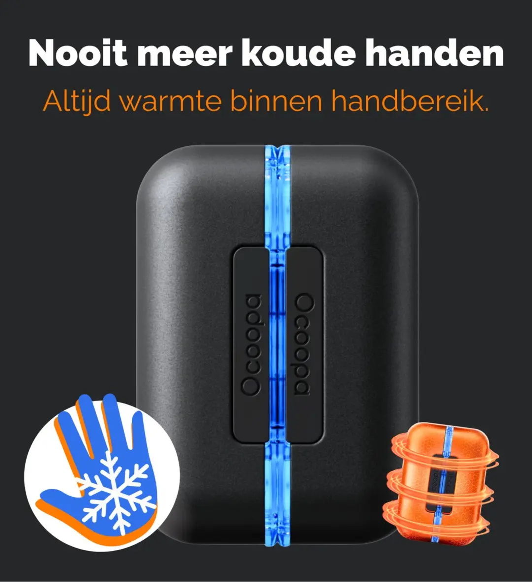 Ocoopa UT2s GamerPro Handwarmer - 18W - Zwart - afbeelding 4 van 6
