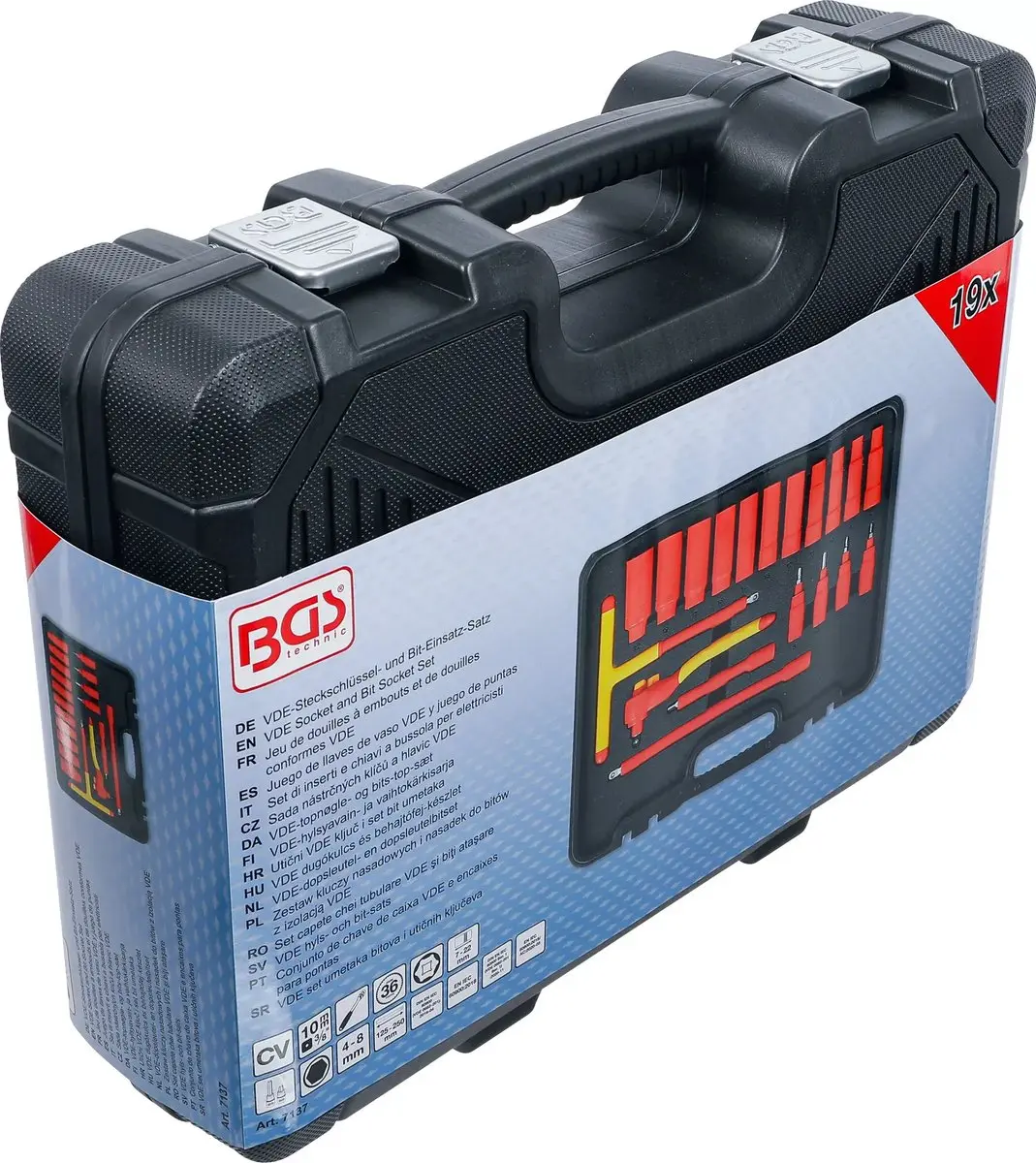 BGS technic 7137 VDE Dopsleutelbitset 3/8