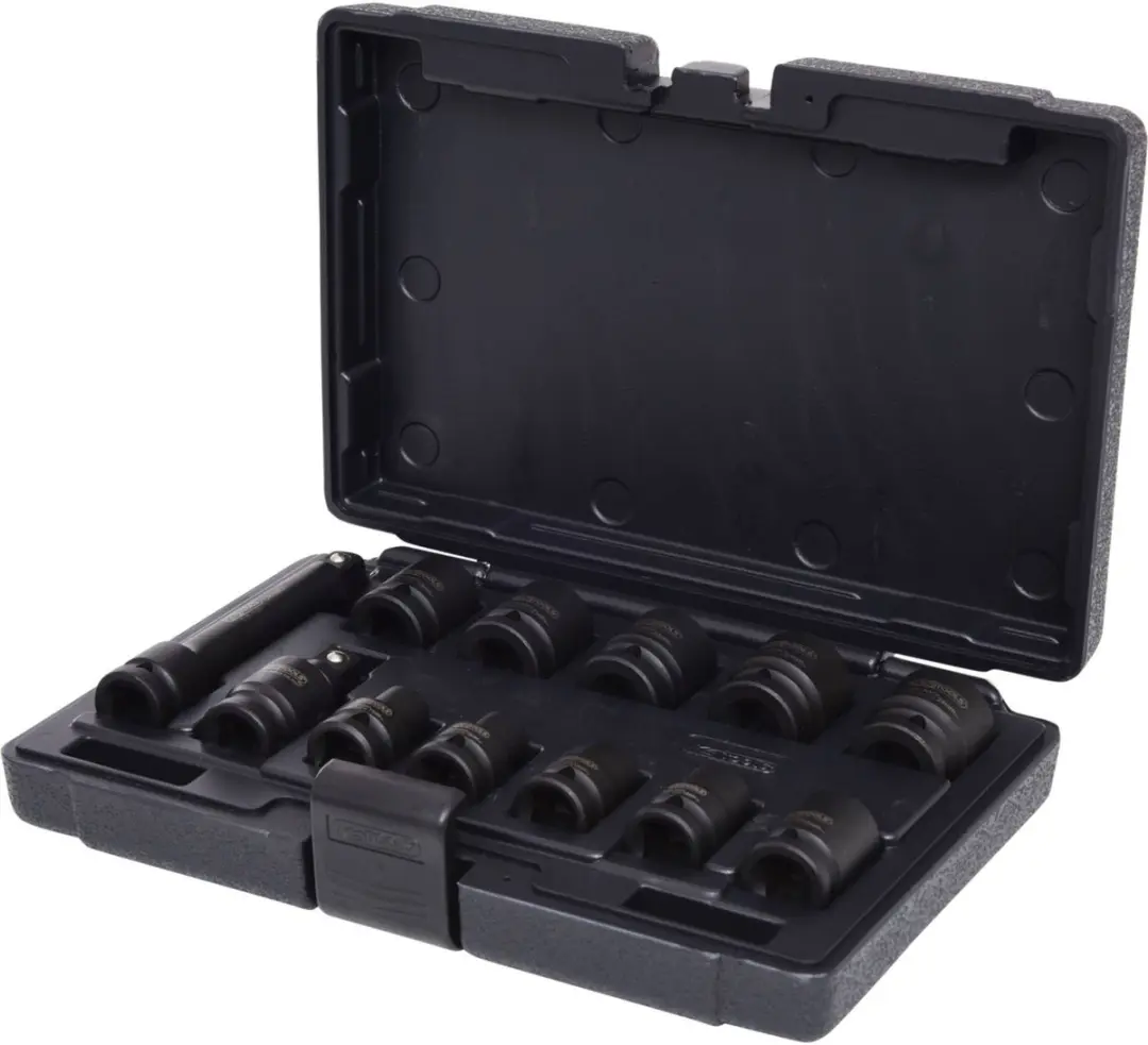 KS Tools 515.0112 Zeskants Slagdoppen Set 1/2" 12-delig - afbeelding 5 van 6