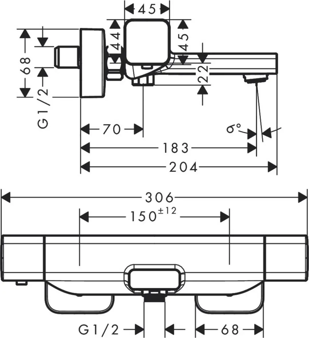 Hansgrohe Ecostat E 15774000 Badthermostaat - Chroom - afbeelding 2 van 6