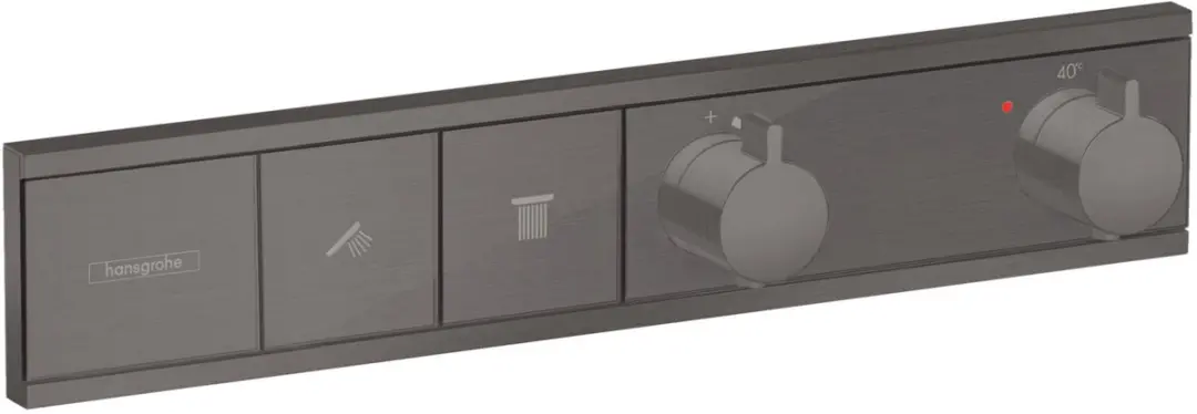 Hansgrohe RainSelect Thermostaat 15380340 - Zwart Chroom - afbeelding 2 van 3