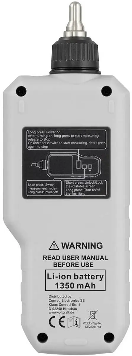 Voltcraft VBM-50 Trillingsmeter - afbeelding 3 van 4