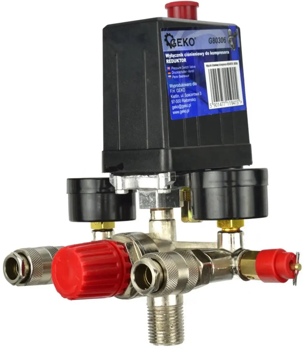 GEKO Drukregelaar G80306 - 12 bar - 2 manometers - afbeelding 6 van 6