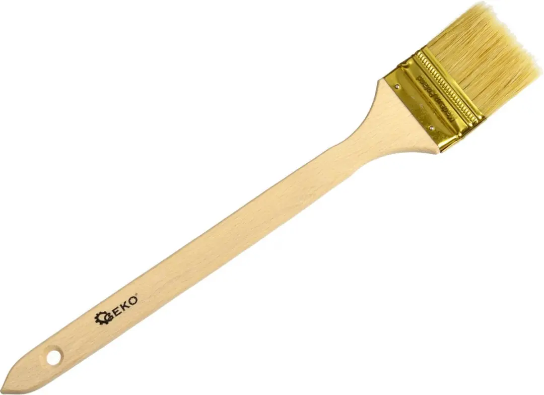 GEKO Schuine Radiatorverfkwast 63mm - Houten Handvat - afbeelding 2 van 2