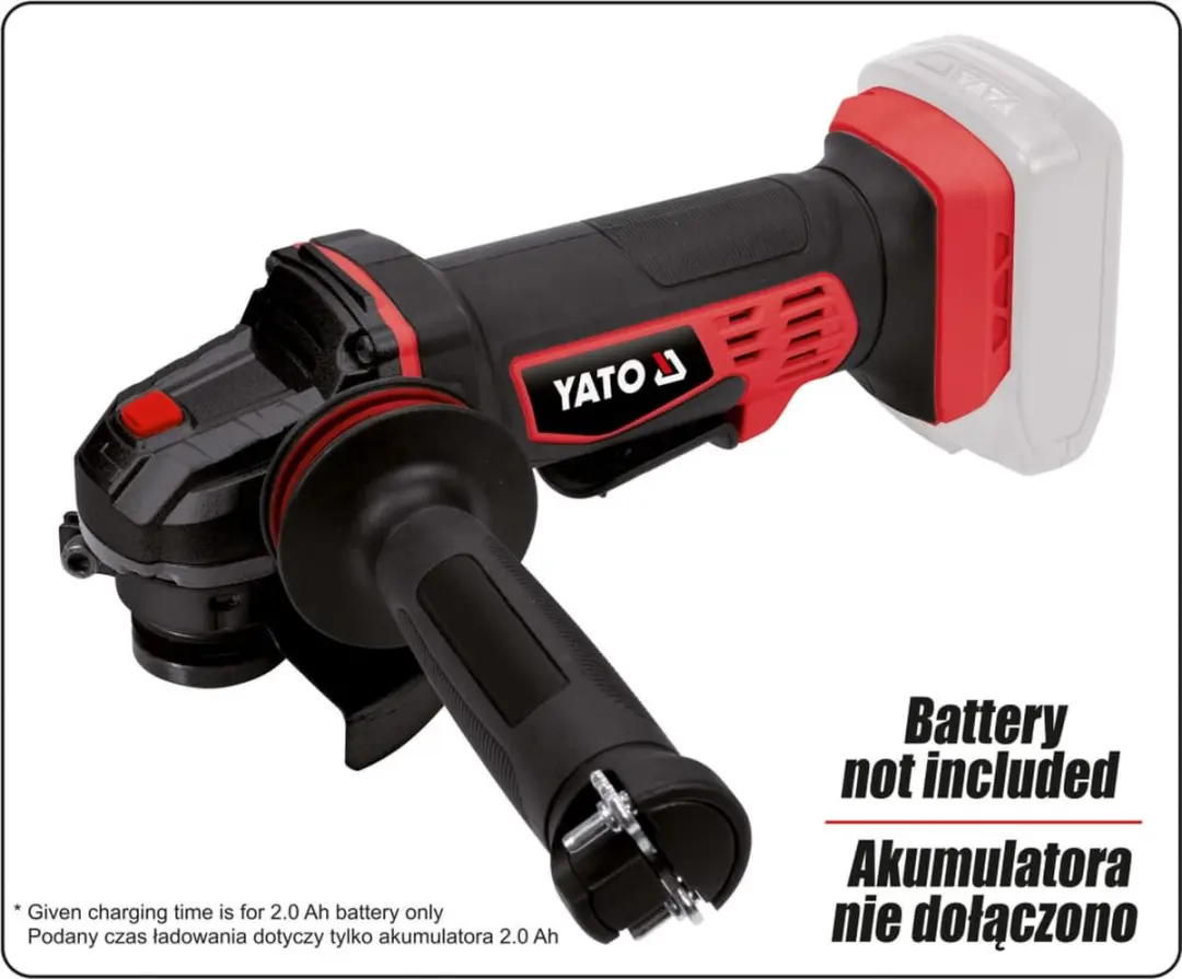 Yato YT-82826 Snoerloze Haakse Slijper 18V - 125mm - afbeelding 3 van 6