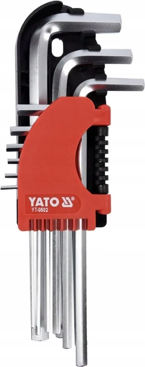 Yato Inbussleutelset 9-delig 2-10mm CR-V - afbeelding 2 van 4