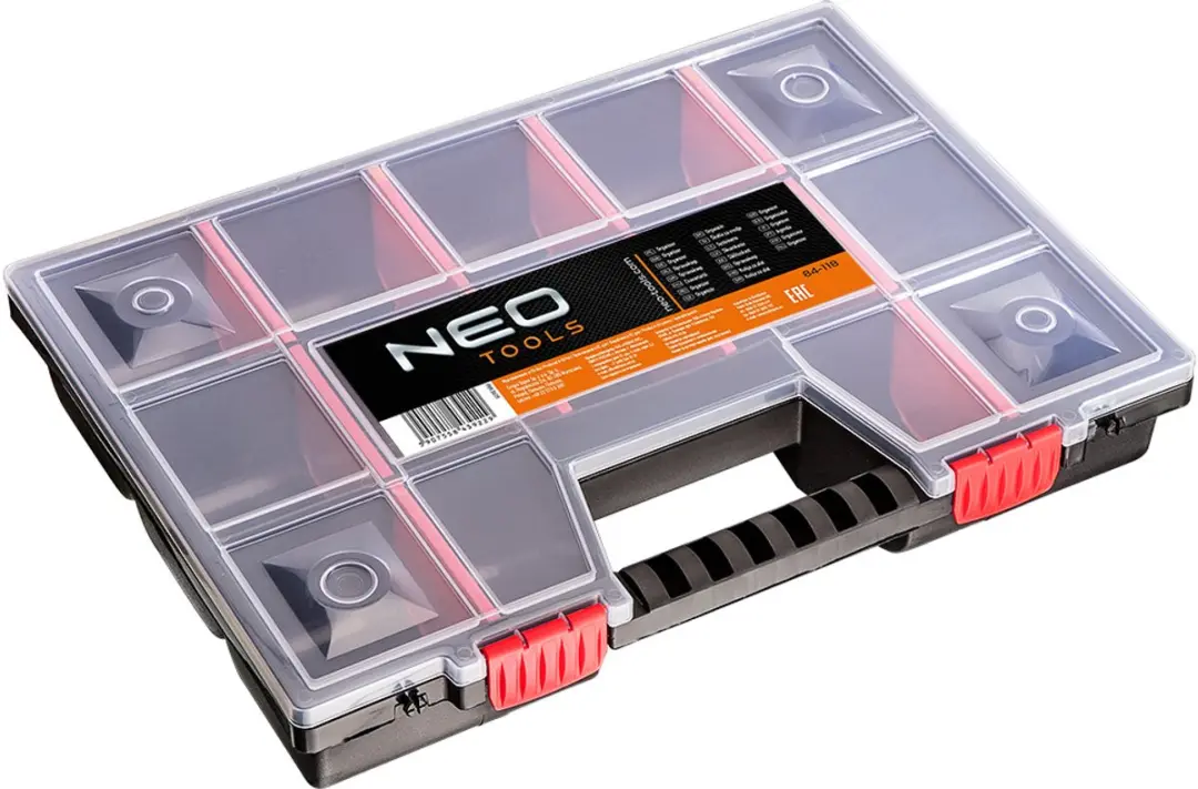 Neo Tools TOP-84-118 Gereedschapsorganizer - 39x29x6,5cm - Zwart/Rood - afbeelding 2 van 2