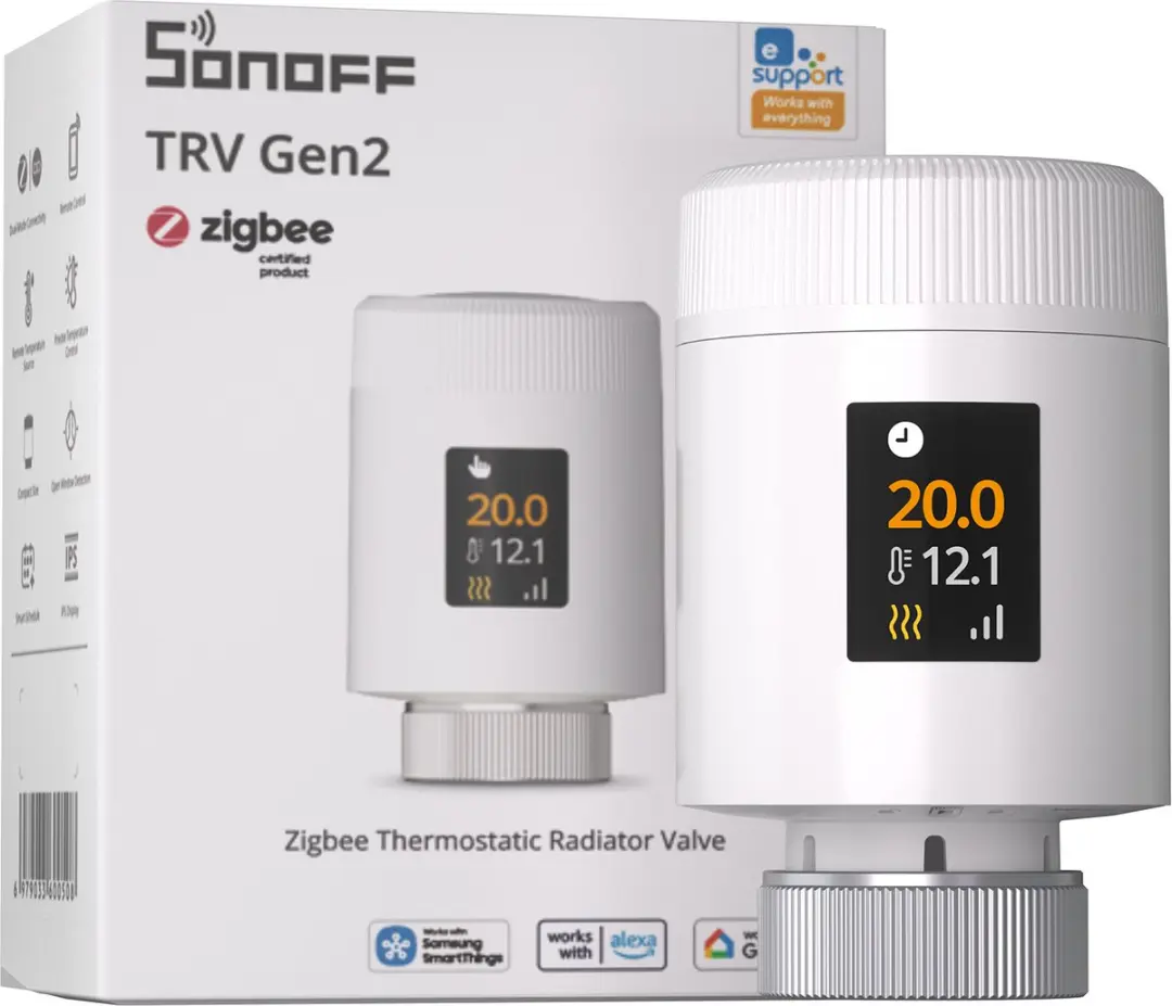 Sonoff TRV-ZBT Gen2 Thermostatische Radiatorkraan