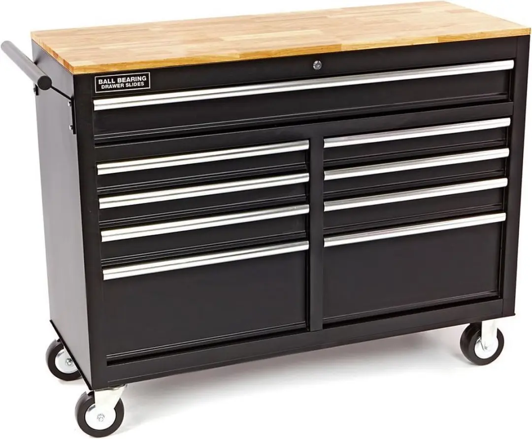 HBM Machines Gereedschapswagen Werkbank 125cm - Zwart - afbeelding 2 van 6