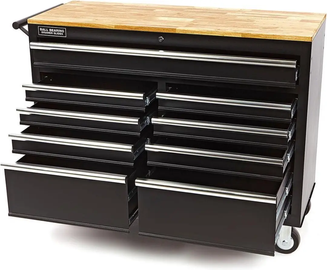 HBM Machines Gereedschapswagen Werkbank 125cm - Zwart - afbeelding 3 van 6