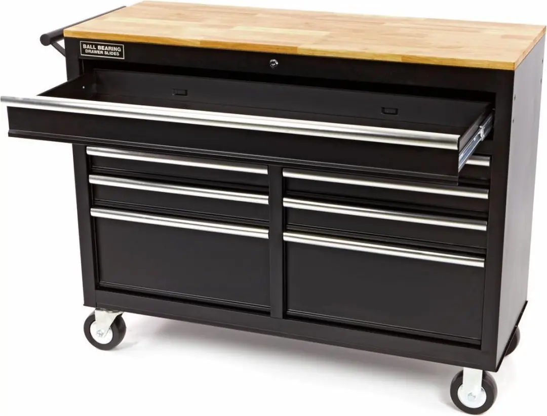 HBM Machines Gereedschapswagen Werkbank 125cm - Zwart - afbeelding 4 van 6