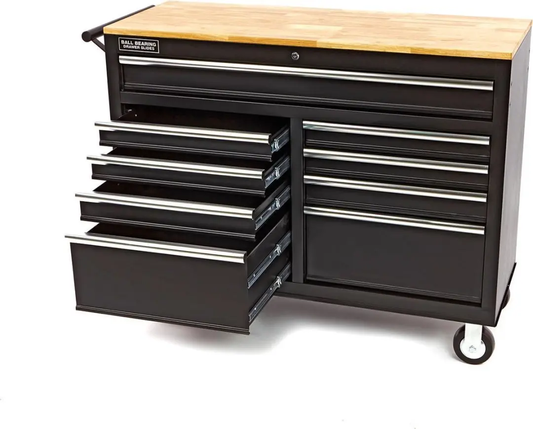HBM Machines Gereedschapswagen Werkbank 125cm - Zwart - afbeelding 6 van 6