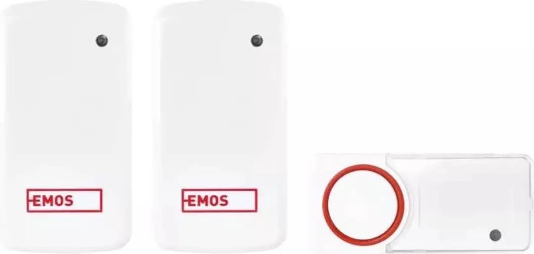 Emos P5750.2R Draadloze Deurbel - Rood/Wit - afbeelding 4 van 6