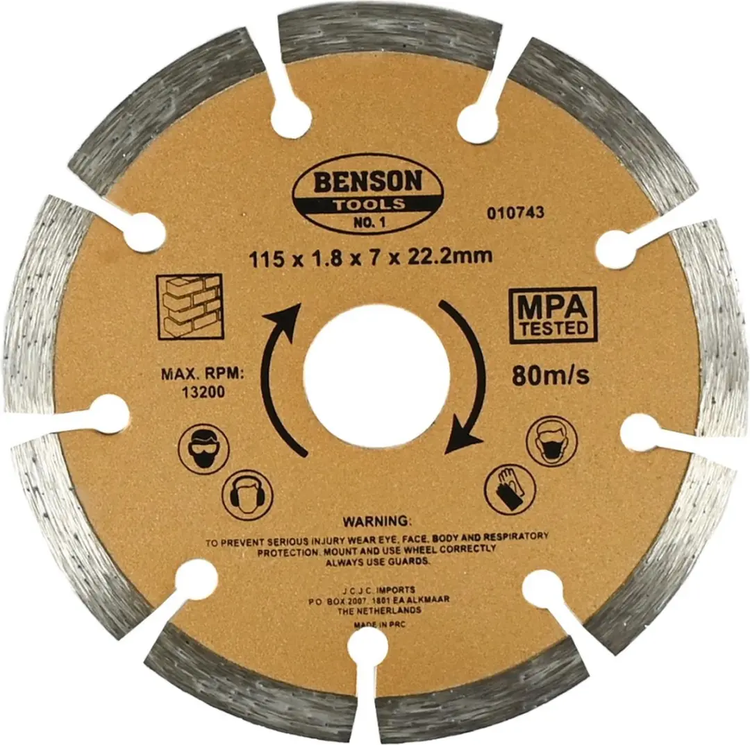 Benson Universele Diamantschijf Ø115mm