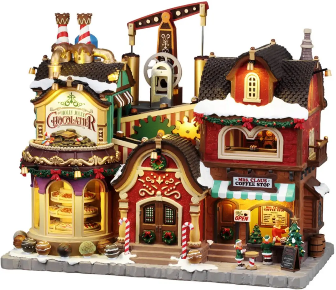 Lemax Holly Jolly Chocolatier & Mrs. Claus Coffee Shop - afbeelding 2 van 3