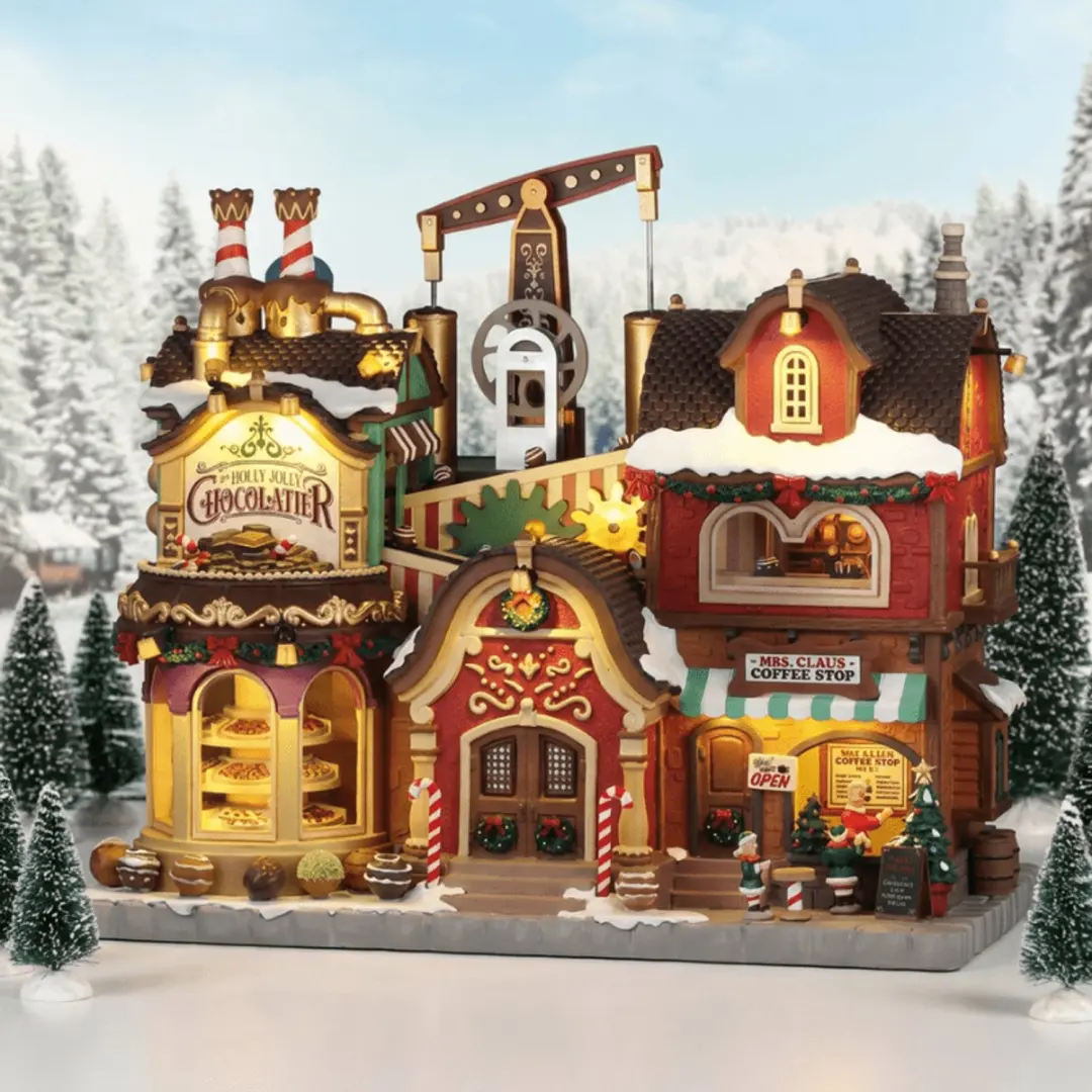 Lemax Holly Jolly Chocolatier & Mrs. Claus Coffee Shop - afbeelding 3 van 3