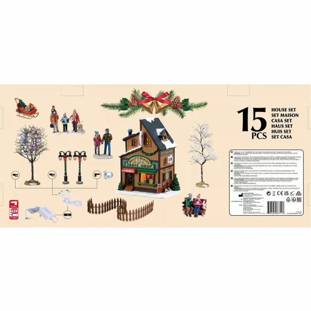 Lemax Wally's Winter Skate Shop Set - Vail Village 2026 - afbeelding 2 van 3