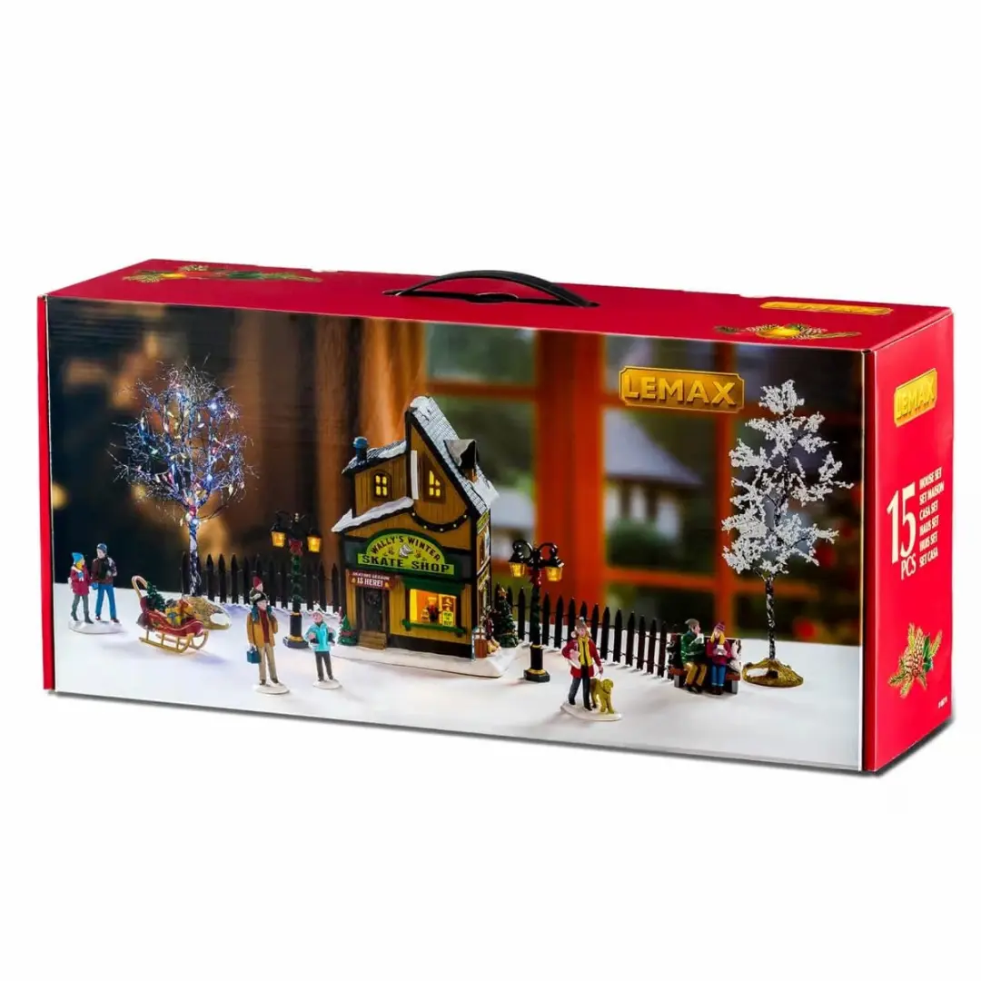 Lemax Wally's Winter Skate Shop Set - Vail Village 2026 - afbeelding 3 van 3